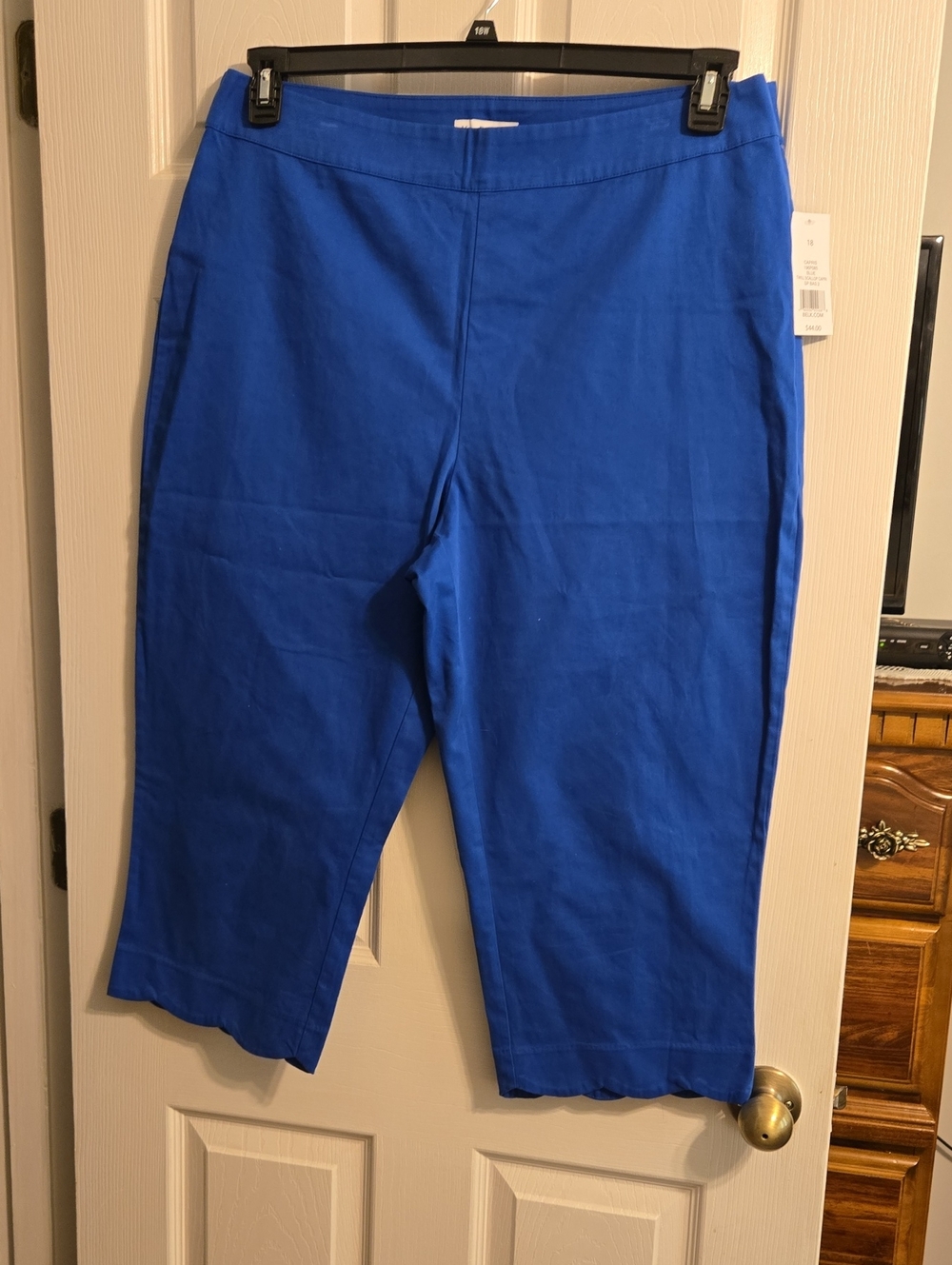 Kim Rogers Royal Blue Crop Pants